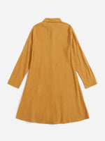1pc Dual Pocket Shirt Dress