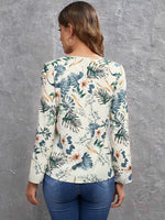 Floral Print Round Neck Top