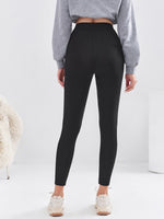 Letter Graphic Cropped Leggings