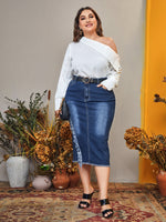 Plus Size Denim Skirts Manufacturer