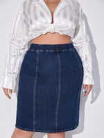 Plus Size Denim Skirts Wholesaler