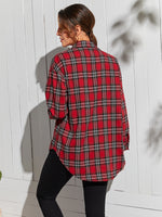 Single Breasted Tartan Blouse
