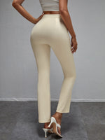 High Waisted Cropped Bootcut Pants