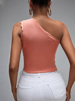One Shoulder Crop Top