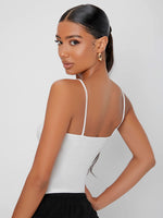Solid Crop Cami Top
