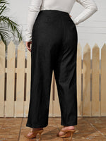 Plus O-ring Belted Solid Pants