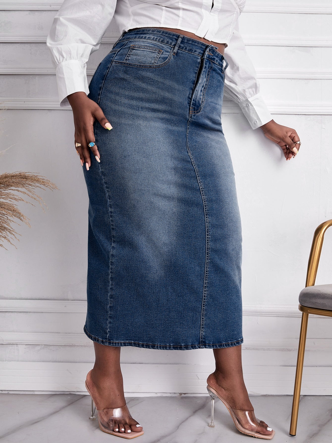 Plus Size Denim Skirts Wholesalers