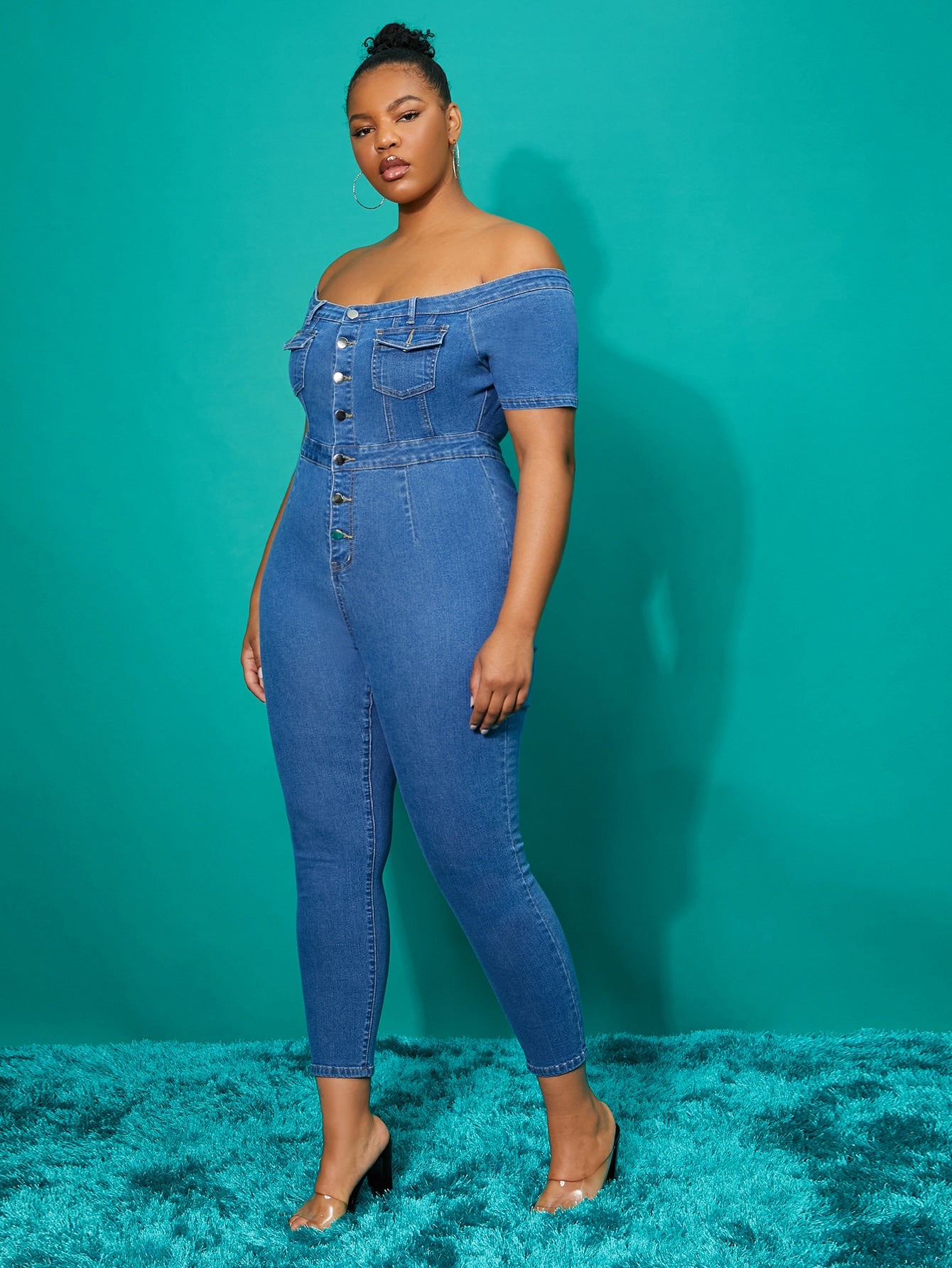 Plus Size Denim Overalls Producers