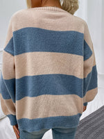 Two Tone Drop Shoulder Cardigan