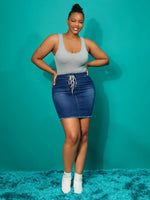 Plus Size Denim Skirts Wholesaler