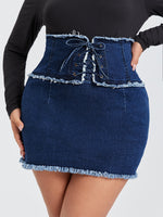 Plus Size Denim Skirts Supplier