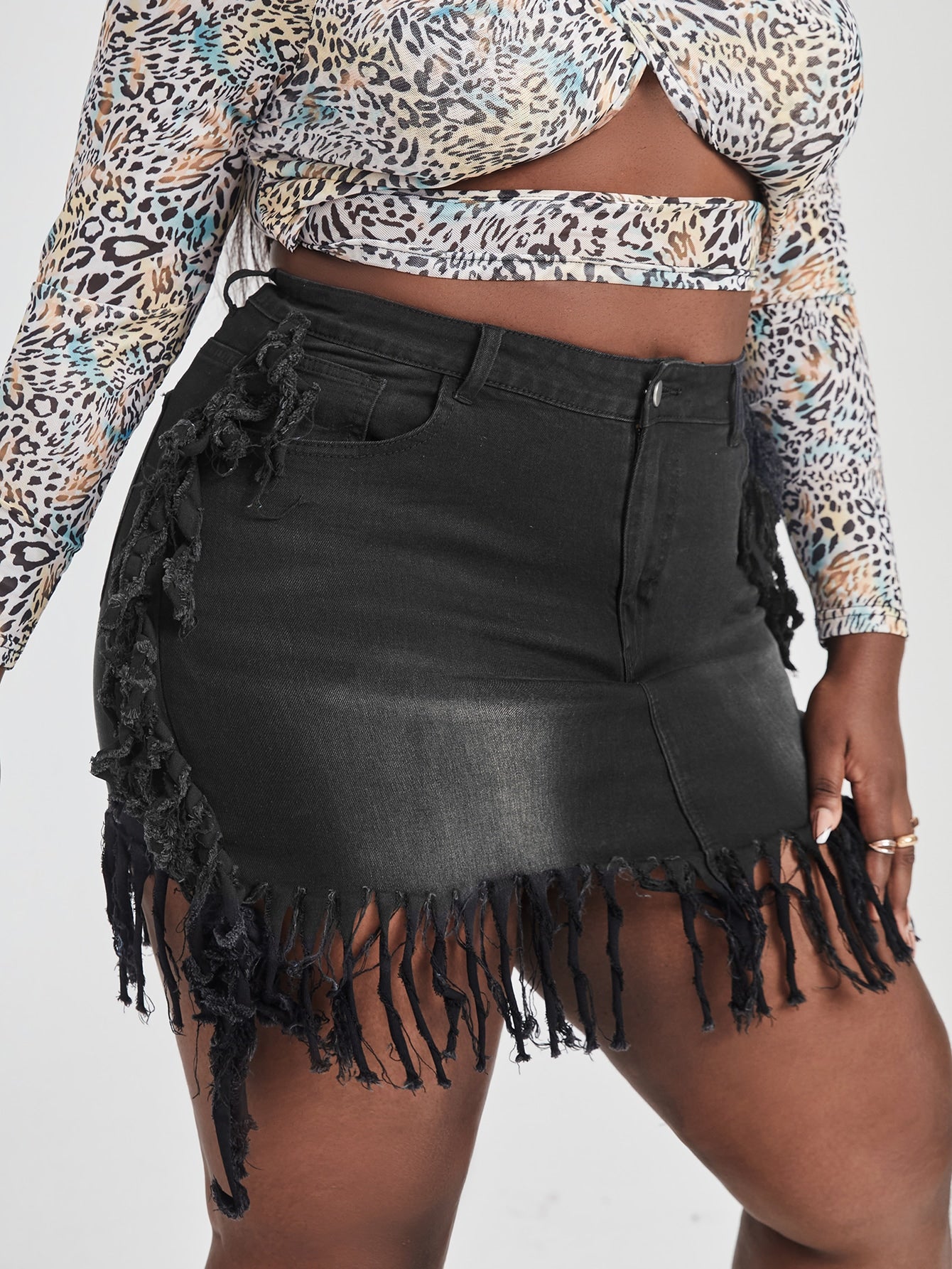 Plus Size Denim Skirts Supplier
