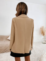 Double Button Flap Detail Blazer