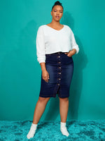 Plus Size Denim Skirts Supplier