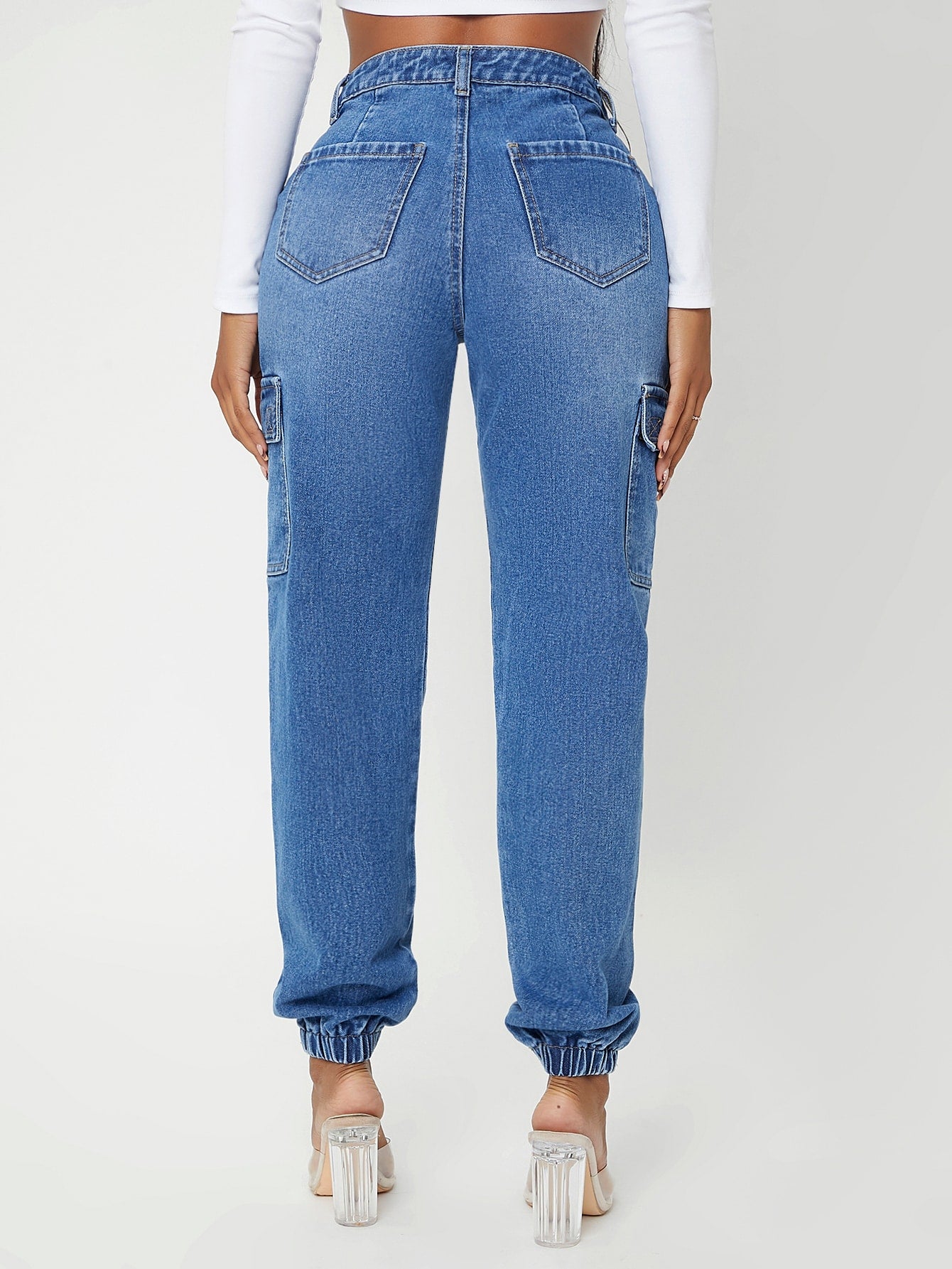 Flap Pocket Jogger Jeans