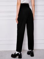 High Waist Double Breasted Pants