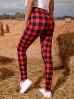 Buffalo Plaid Print Leggings