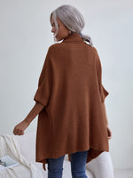 Solid Batwing Sleeve Cardigan