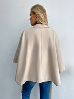 Cloak Sleeve Belted Overcoat