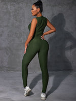 Honeycomb Textured Unitard Jumpsuit