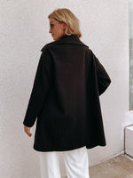 Flap Pocket Single Breasted Overcoat