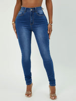 Lace Up Back Skinny Jeans
