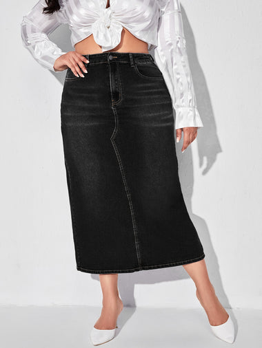 Plus Size Denim Skirts Manufacturer