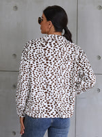 Dalmatian Print Drop Shoulder Jacket