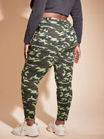 Plus Camo Ripped Skinny Jeans
