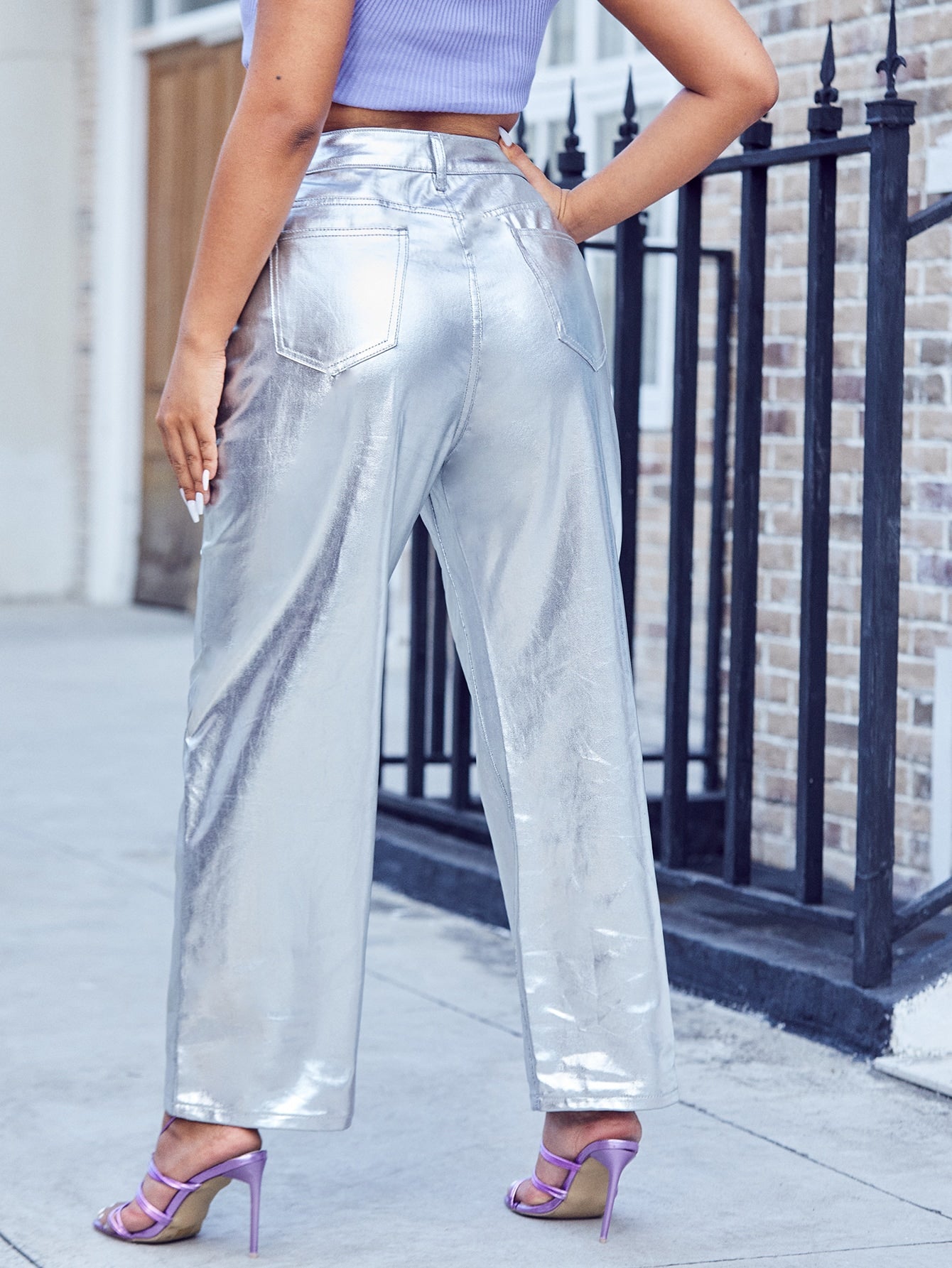 Plus Slant Pocket Jeans