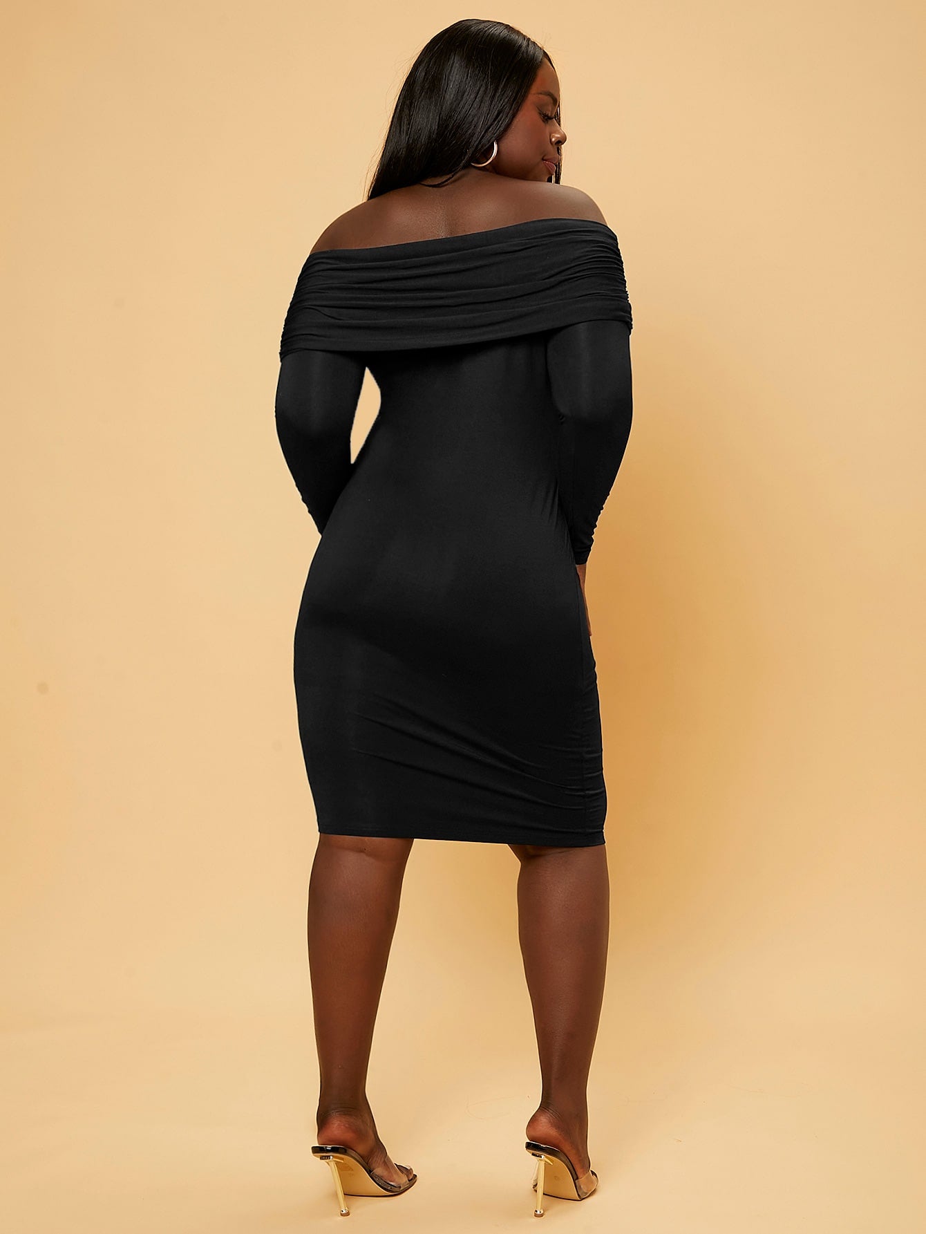 Plus Off Shoulder Bodycon Dress