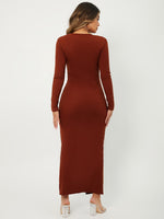 Cut Out Split Thigh Dress