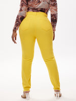 Plus High Waist Leopard Ripped Raw Hem Jeans