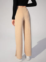 High Waist Split Hem Pants