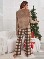 Buffalo Plaid Pattern Flannel PJ Set