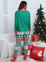 Christmas Bear & Geo Print PJ Set