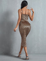 Geo Print Cami Bodycon Dress