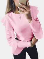 NEW FEELING Womens Pink T-Shirts