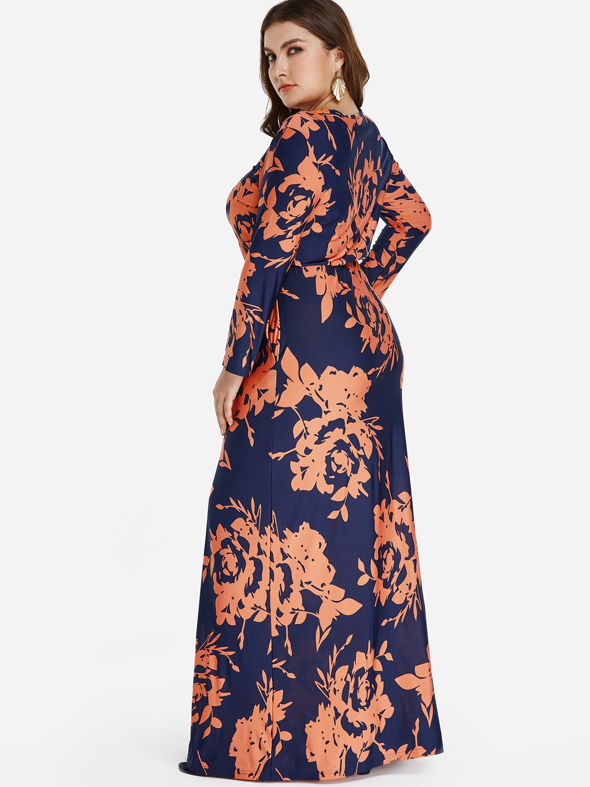 NEW FEELING Womens Purple Plus Size Dresses