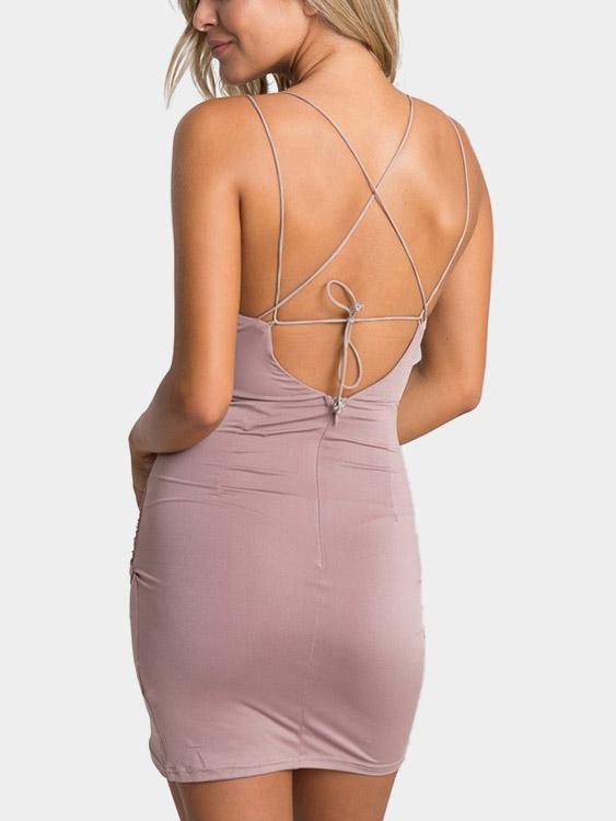NEW FEELING Womens Pink Mini Dresses