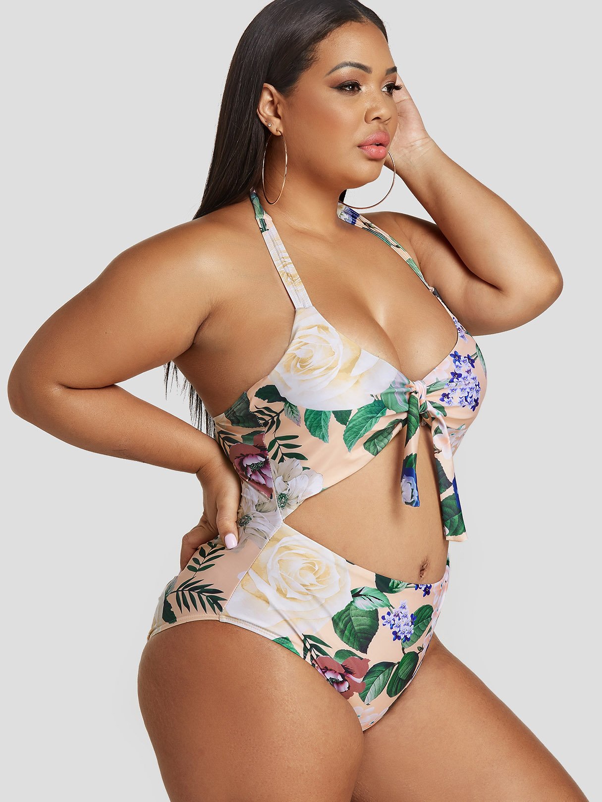 OEM Ladies Multi Plus Size Swimwear