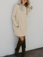 Shirt Dress Maroon