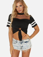 Wholesale Crew Neck Short Sleeve Black T-Shirts