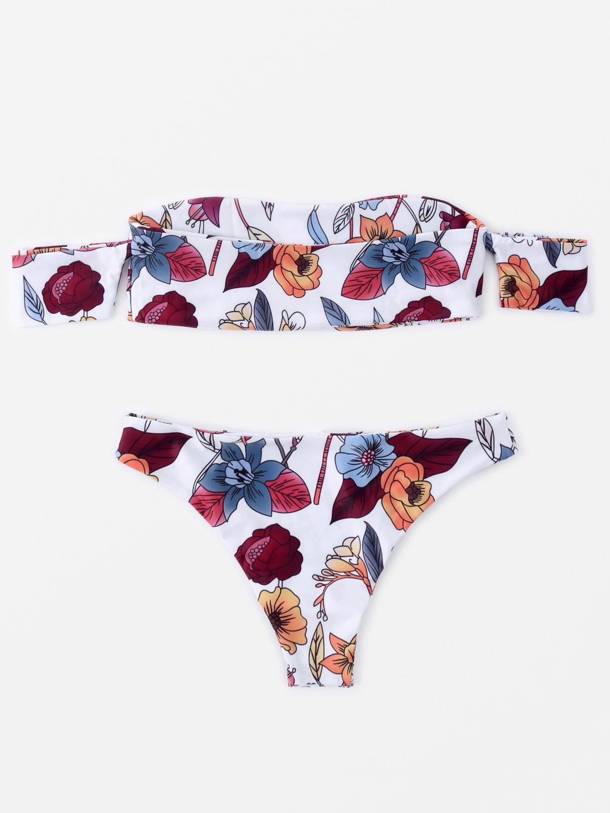 NEW FEELING Womens Floral Bikinis