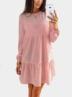 OEM Ladies Pink Mini Dresses