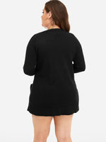 Custom Plus Size Womens Black Tops