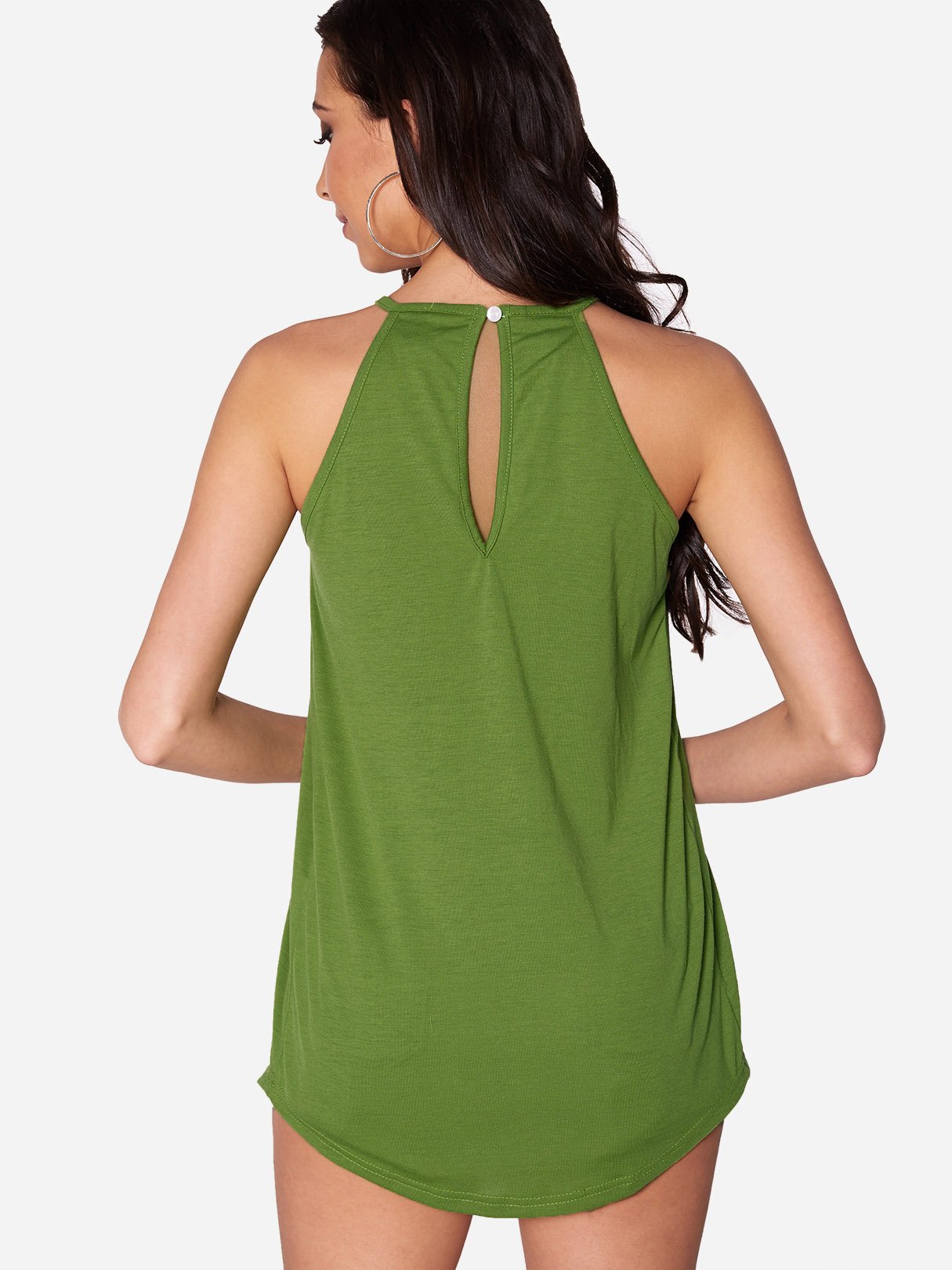 NEW FEELING Womens Green Camis