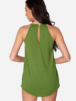 NEW FEELING Womens Green Camis