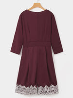 OEM Ladies Burgundy Sexy Dresses