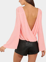 NEW FEELING Womens Pink Blouses